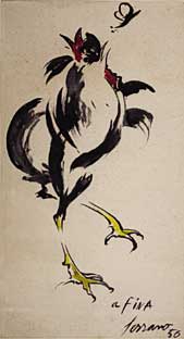 GALLO DE PELEA. c. 1956.