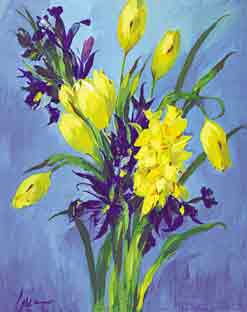 NARCISOS Y LIRIOS. c. 1970.