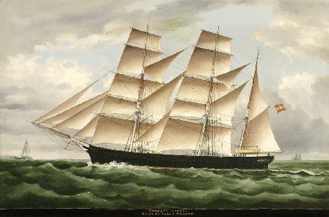Josep Mongay i Torné (1826-1902). Corbeta "Linda" Capità D. Pablo Ferrer, Barcelona 1878.