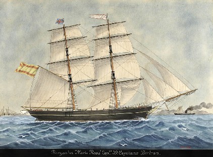 Josep Moix Solé (1907-?). Bergantí "Maria Rosa". Capità D. Cayetano Bertran.
