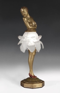 "BALLARINA". LÀMPADA DE SOBRETAULA. c.1920.