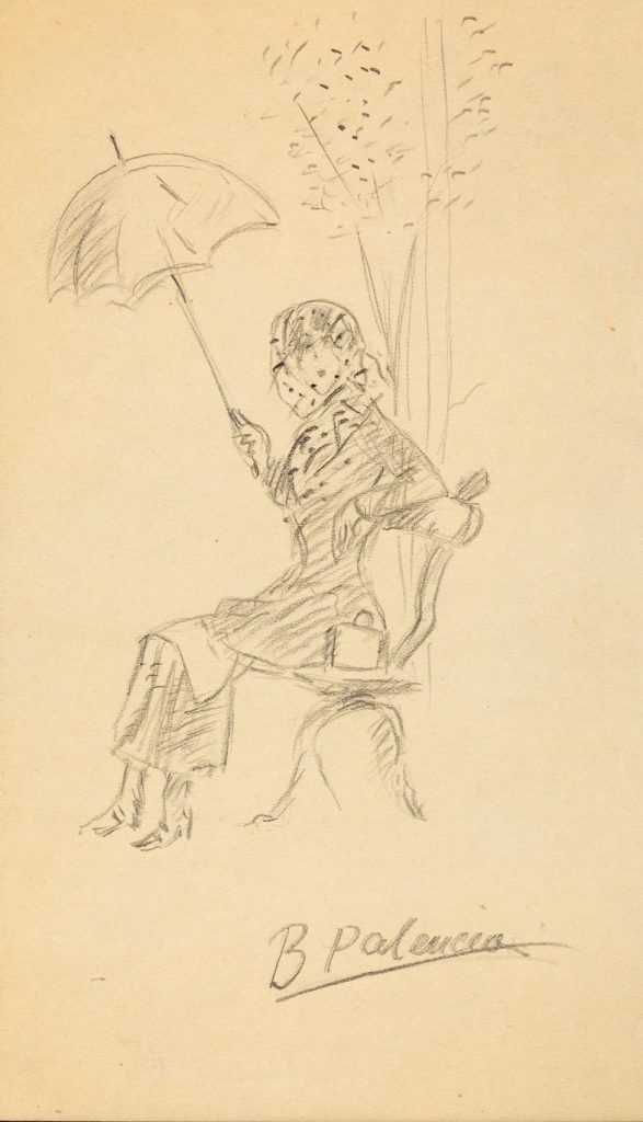 Mujer con parasol